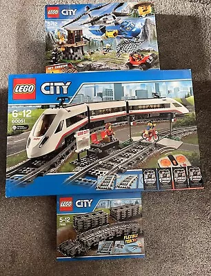 Buy LEGO CITY High Speed Passenger Train 60051 Brand New Boxed Plus 7499 & 60173 • 200£