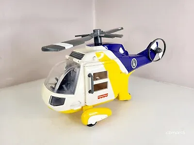 Buy Fisher Price Imaginext Ocean Rescue Helicopter Working Winch & Propellers  • 9.99£