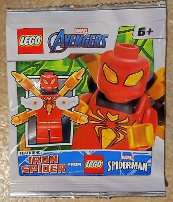 Buy New Lego Marvel Spiderman Iron Spider 242108 Figure Foil Polybag • 6.16£