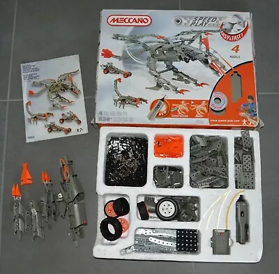 Buy MECCANO Speed Play 9902 Dinosaur Mechanical Construction Toy Lot 4 Models • 47.27£