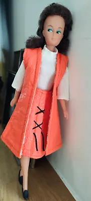 Buy Vintage 1970's Barbie Clone_ Hongkong TnT Neon Doll Fake Leather Outfit • 38.95£