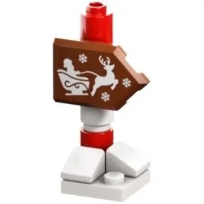 Buy BRAND NEW Lego City Christmas Sign Post With Santa, Sleigh And Reindeer - 60381 • 3£