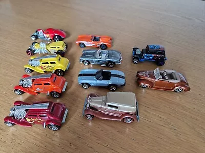 Buy 11x HOT WHEELS DIECAST. STRAIGHT PIPES, CORVETTE, 32 FORD VICKY, 40 FORD, ETC. • 5.99£