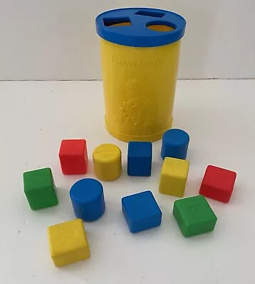 Buy Vintage 1977 Fisher Price 3D Shape Sorter Colourful Shapes #414 Childrens Toy • 12£