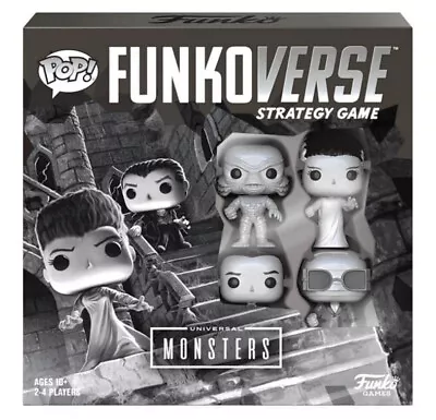 Buy New Official Funko Funkoverse Universal Monsters 4 Pack Strategy Game • 12.99£