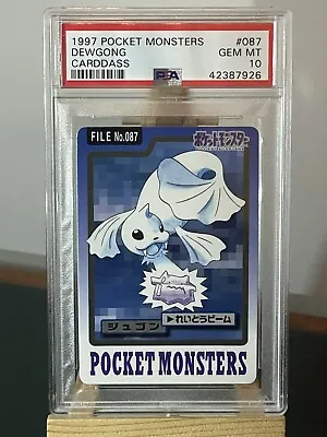 Buy Pokemon 1997 Bandai Carddass PSA 10 Dewgong Gem Mint - Pop 9 • 145.61£