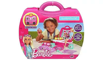 Buy Barbie Play Set In Cary Case Glamping- Bnib Gift Present Uk Free Postage • 18.71£