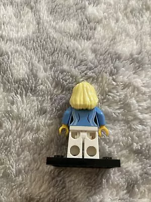 Buy Female Lego City Mini Figure Blue Shirt With Pendant • 0.99£