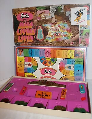 Buy Vintage~BARBIE GAME~Miss LIVELY LIVIN'~1970~MATTEL~Ages 8-12~2 To 4 PLAYERS • 11.33£