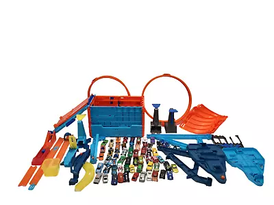 Buy Huge Hot Wheels Bundle Construction Racing Toys Track Cars Accessories Kids  • 9.99£