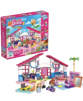 Buy Mega Constrax Barbie Malibu House 303 Piece GWR34 Pink • 85.16£