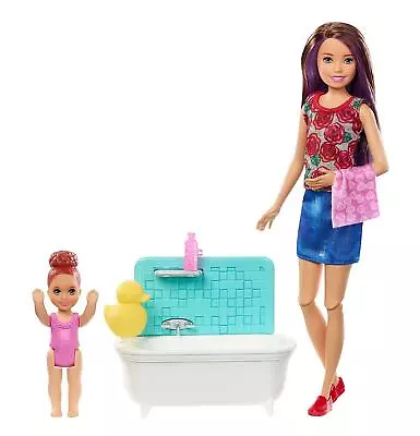 Buy Barbie Babysitters Inc Playset With Bathtub FXH05 • 16.99£