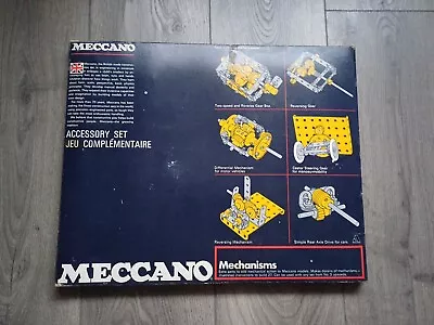 Buy Vintage Meccano Mechanisms Set, 1975,100% Complete In Original Box With Manual • 59.95£