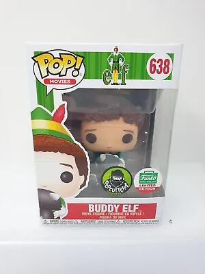 Buy Buddy Elf 638 Funko Pop Movies Popcultcha Limited Edition With Raccoon Vinyl • 29.99£
