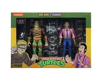 Buy NECA Teenage Mutant Ninja Turtles King Rat & Vernon Figure 2 Pack TMNT IN STOCK! • 43.99£