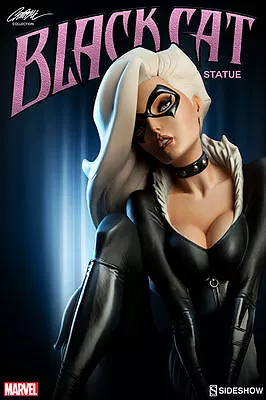 Buy Sideshow - Black Cat 1/5 Statue By J. Scott Campbell - Spiderman Collection • 342.59£
