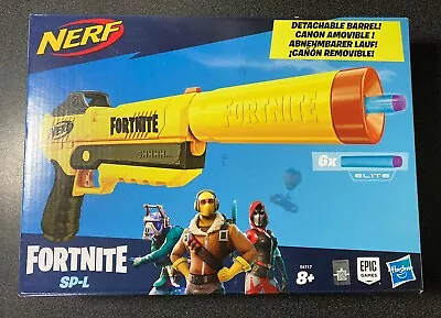 Buy Nerf Fortnite SP L Blaster Toy Gun With 6 Elite Darts Packaging Shelf Wear • 15.99£