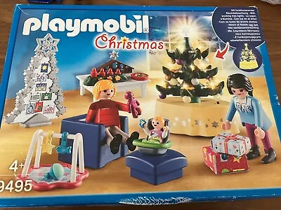 Buy Playmobil Christmas Family Set With Light Up Christmas Tree • 5£