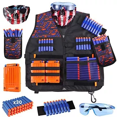 Buy Kids Tactical Vest For Nerf Guns Series Nerf Vest Jacket Kit Toys For Boys Girls • 21.99£