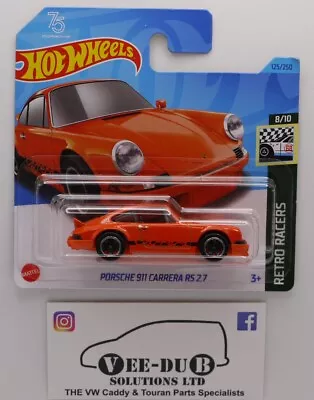 Buy Hot Wheels Porsche 911 Carrera RS 2.7 Orange 2023 NEW HKJ82 Mattel Hotwheels • 3.99£