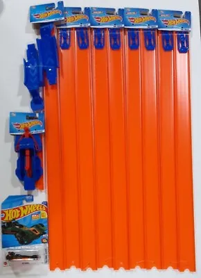 Buy Hot Wheels Track Lot Of 1 Launcher, 1 Loop, 4 Sets Of 24  Straight Tracks, 1 Car • 24.63£