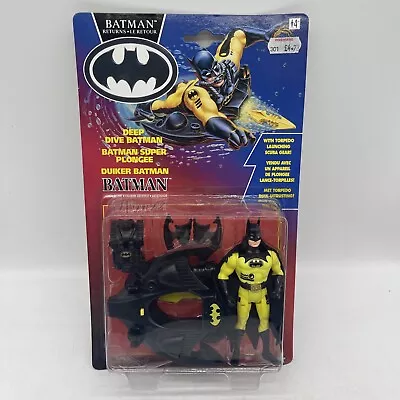 Buy BATMAN RETURNS : DEEP DIVE BATMAN 5  Figure, Kenner 1991, MOC,  Keaton, RARE • 49.99£