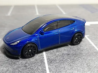 Buy Hot Wheels Tesla Model Y Blue Mint Loose 1/64 HW Green Speed 2024 • 4.99£