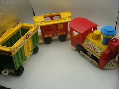 Buy Vintage 1975 Fisher Price Little People Play Family CIRCUS TRAIN • 29.86£