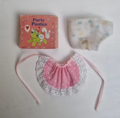 Buy My Little Pony 1984-5 G1 Baby Cuddles Bonnet; & Party Panties With Box (NO PONY) • 7.99£