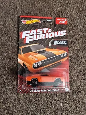 Buy Hot Wheels Fast And Furious’70 Dodge Hemi Challenger. 2/10 HNR88 New Sealed • 4.89£
