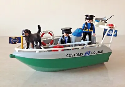 Buy Playmobil Patrol Boat Customs Douane With Figures And Accessories  • 11.99£