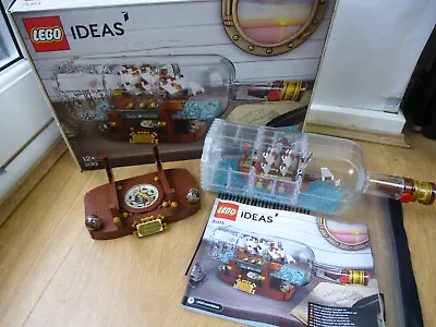 Buy 100%complette Lego Ideas Set 21313 Leviathan Flag Ship Bottle Boxed&instructions • 120£