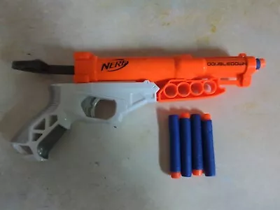Buy Nerf Double Down Shotgun + 6 Bullets Darts • 9.99£