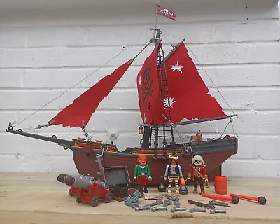 Buy Playmobil Red Corsair Pirate Ship 7518 With Figures And Accessories • 29.99£