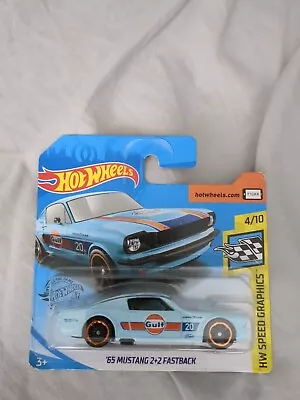 Buy Hot Wheels 65 Mustang 2+2 Fastback Gulf Blue HW Speed Graphics 2020 4/10 116/250 • 4.99£