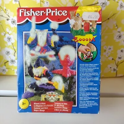 Buy Vintage 90s Fisher Price Wizard & Witch Figures (Magic Castle)  New & Sealed Set • 29.99£
