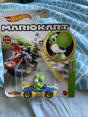 Buy Hot Wheels Mario Kart Yoshi Mach 8 Brand New • 14£