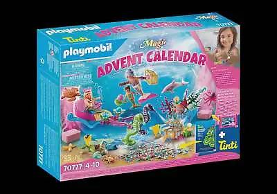 Buy Playmobil Christmas Advent Calendar - Bathing Fun Magical Mermaids 70777 • 31.99£