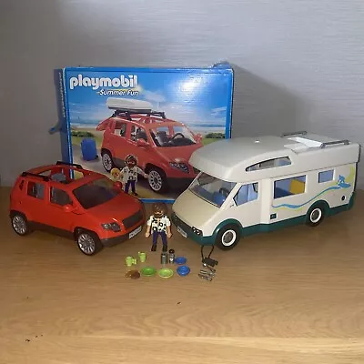 Buy Playmobil Summer Camper Van Motor Home & Summer Fun Car 5436 And Fig And More • 19.98£