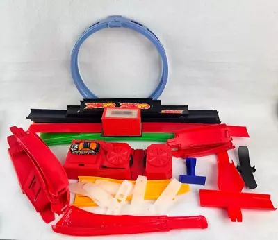 Buy Hot Wheels Track Builder Loop, Launcher, Straight, Car Mixed Lot Of 50+ Pieces • 12.07£