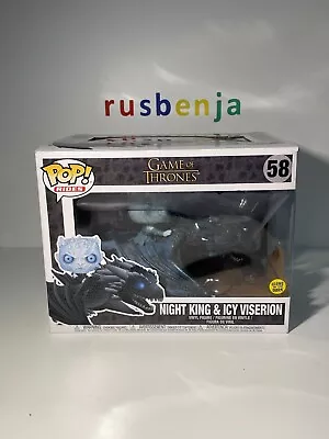 Buy Funko Pop! TV Rides Game Of Thrones Night King And Icy Viserion Dragon Glows #58 • 16.99£