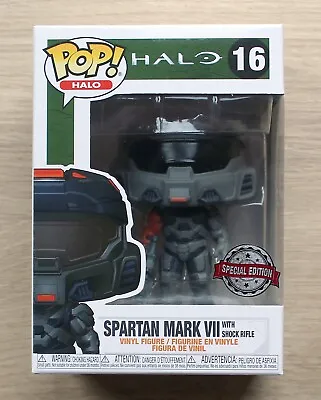 Buy Funko Pop Games Halo Spartan Mark VII With Shock Rifle + Free Protector • 11.99£