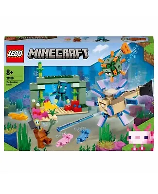 Buy LEGO 21180 Minecraft The Guardian Battle Set, Coral Fish Toy • 16.99£