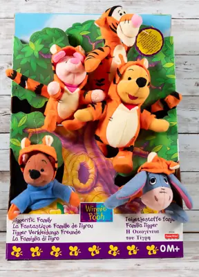 Buy Winnie The Pooh Tiggerific Family Piglet Roo Disney Fisher Price Soft Toy Set • 24.95£