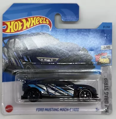 Buy Hot Wheels Ford Mustang Mach-E-1400 Blue HW Drag Strip No 81 New And Unopened • 23.99£