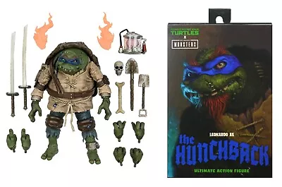 Buy NECA TMNT X Universal Monsters Ultimate Leonardo As The Hunchback Action Figure • 43.99£