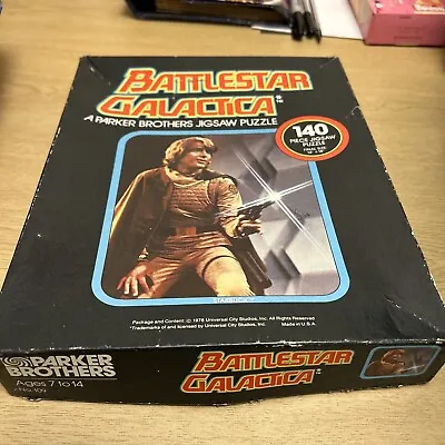 Buy Vintage 1978 Battlestar Galactica Parker Brothers Jigsaw Puzzle 140 Pieces • 15£