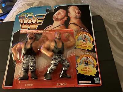 Buy WWF Hasbro Wrestling Figures: Bushwhackers Luke Butch MOC • 120£