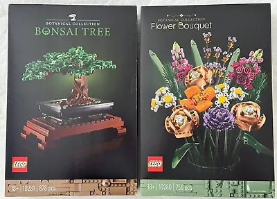 Buy LEGO Creator Expert: Flower Bouquet (10280) & Bonsai Tree (10281) • 77£