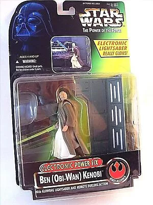Buy Star Wars Potf2 Electronic Power F/x Obi Wan Kenobi C7/8 With Glowing Lightsaber • 36.55£